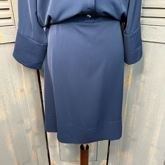 Gretchen Scott The Sophisticate Dress Silky Heaven Navy Sz 10 NWT - Picture 6 of 16